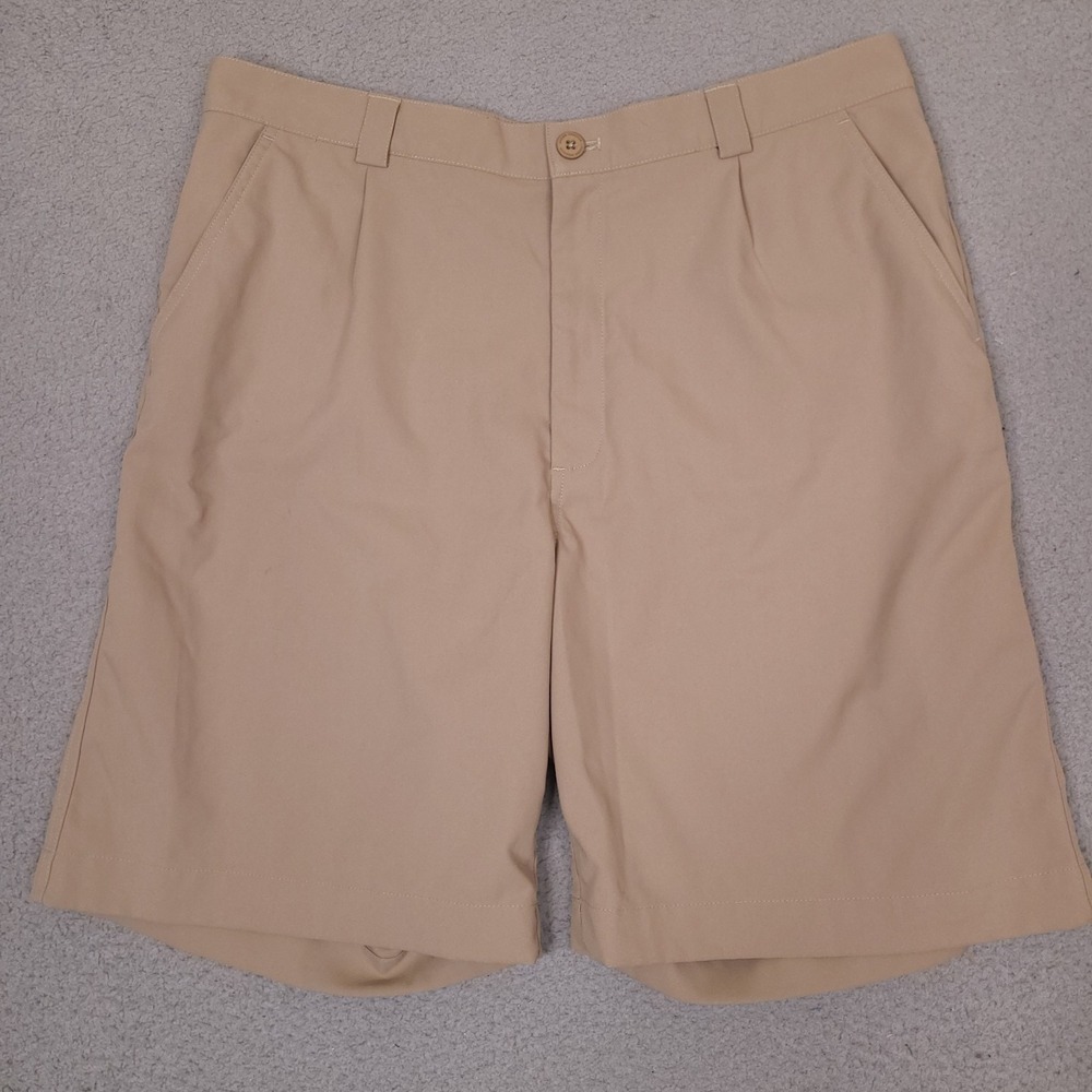 Under Armour Shorts Mens 36 Khaki Brown 9" Inseam Casual Performance Golf Chino